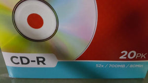 Blank new Cd-R  52×700MB×80min $1 per pc seal wrap thin jewel box